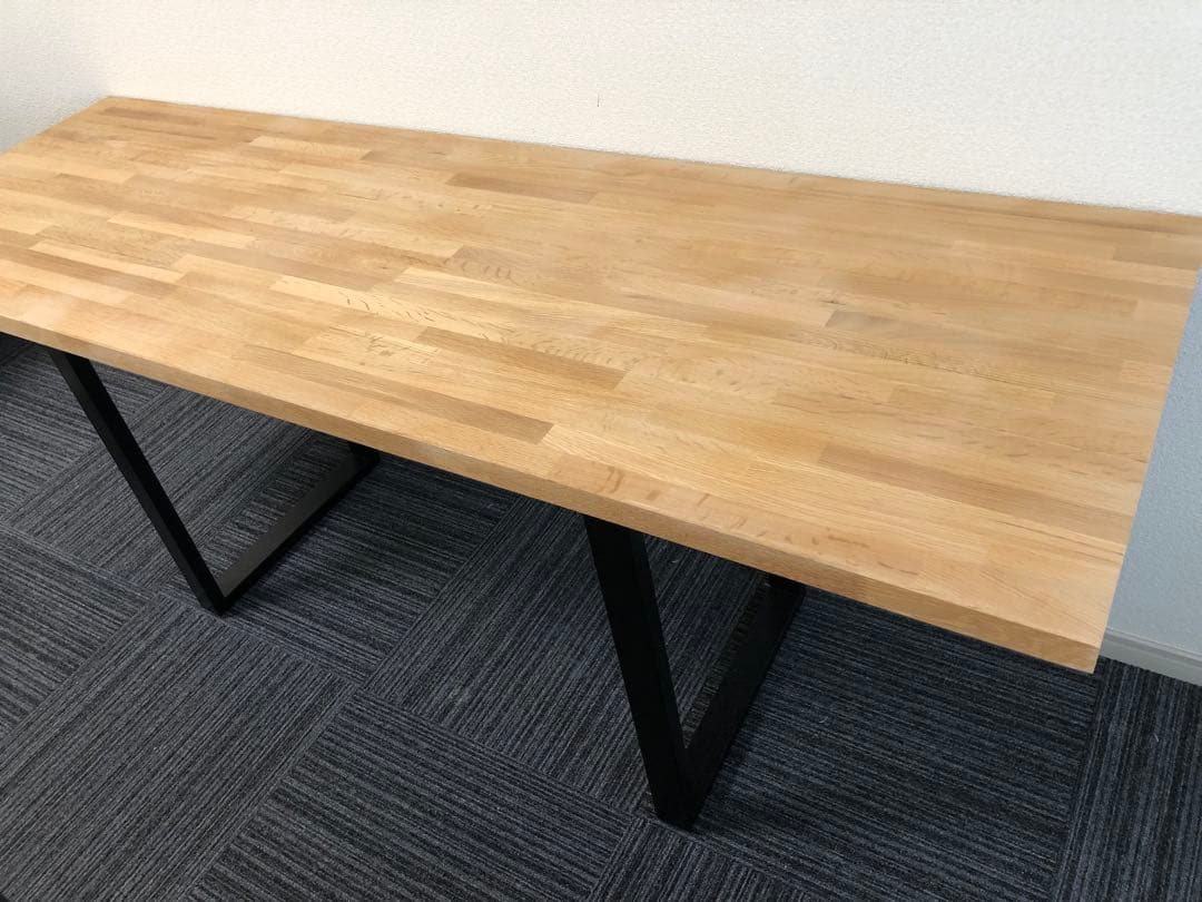 【無料配送】自作木製テーブル　オーク材　170㎝×55㎝