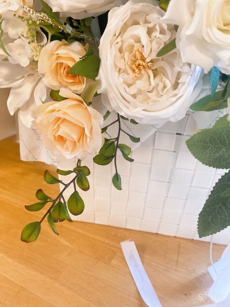 ✴︎豪華春のフラワーアレンジ✴︎フラワーリース 春リース 玄関リース