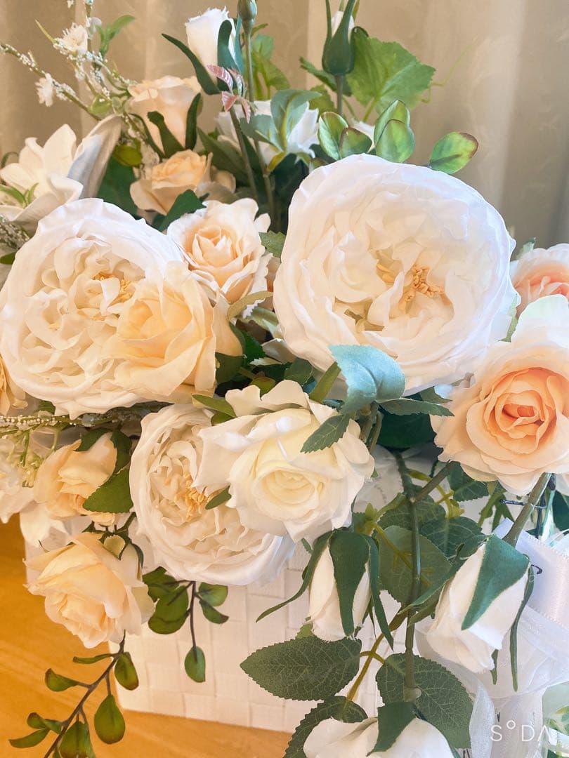 ✴︎豪華春のフラワーアレンジ✴︎フラワーリース 春リース 玄関リース