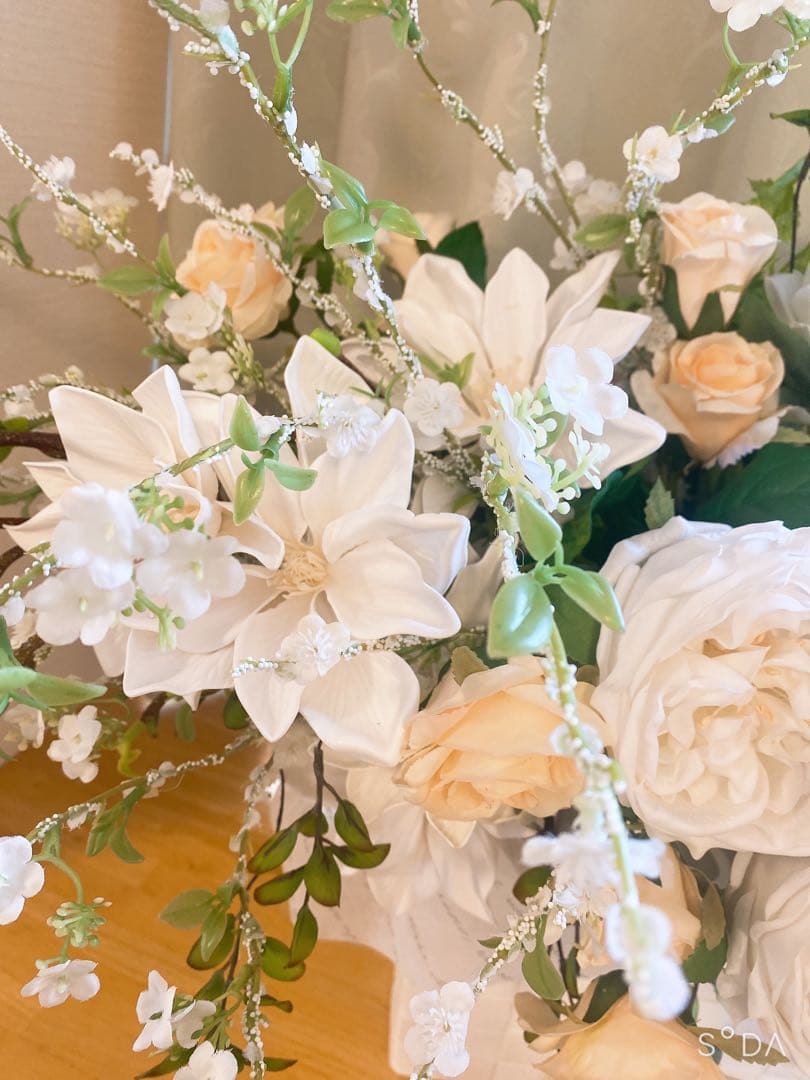 ✴︎豪華春のフラワーアレンジ✴︎フラワーリース 春リース 玄関リース