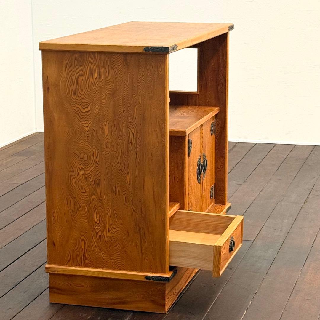 H21K29 世界遺産 屋久杉 茶箪笥 漆塗り