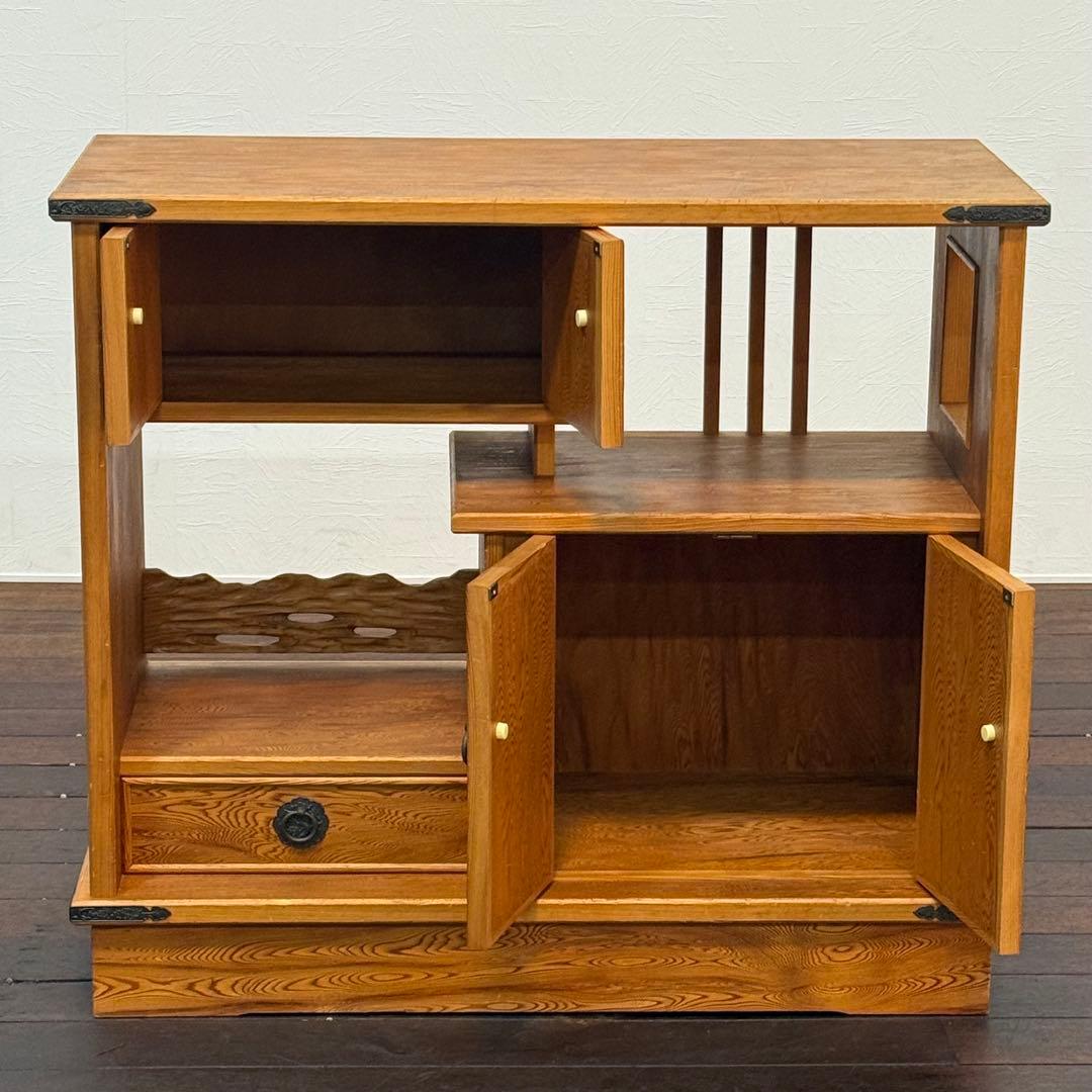 H21K29 世界遺産 屋久杉 茶箪笥 漆塗り