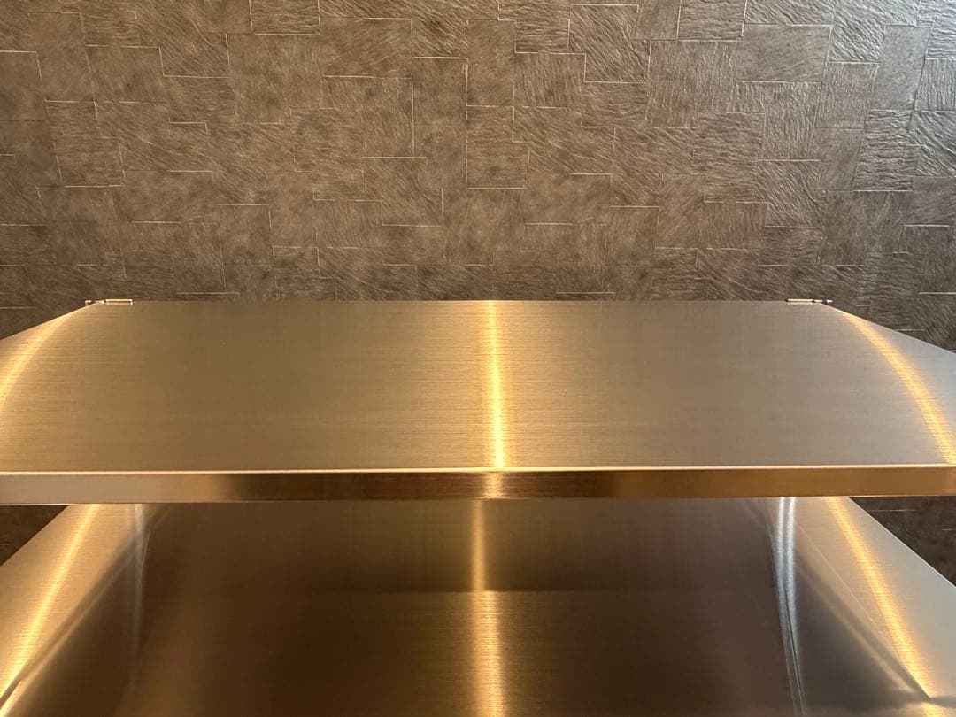 無印良品　ステンレスユニットシェルフ　ワイド　中幅８６×奥行４１×高さ１２０ｃｍ