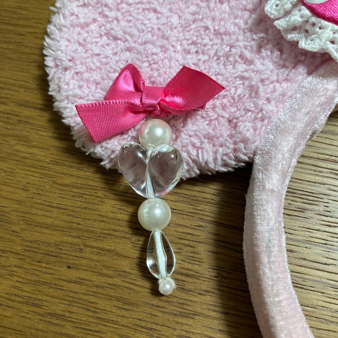 ディズニー カチューシャ ピンク リボン ミニー ドット 水玉