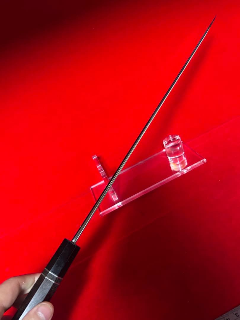 包丁　剣型切付　尺ニ　磨き仕上げ　切味抜群　箱付　未使用品