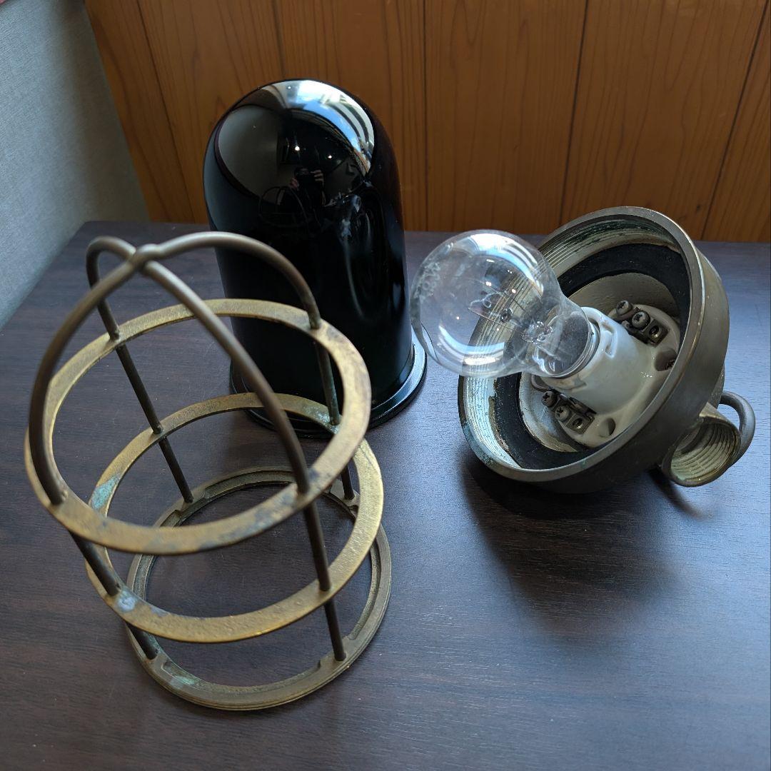 希少】船舶位置灯 グリーン ヴィンテージ 日本船舶用灯 船舶電装 真鍮