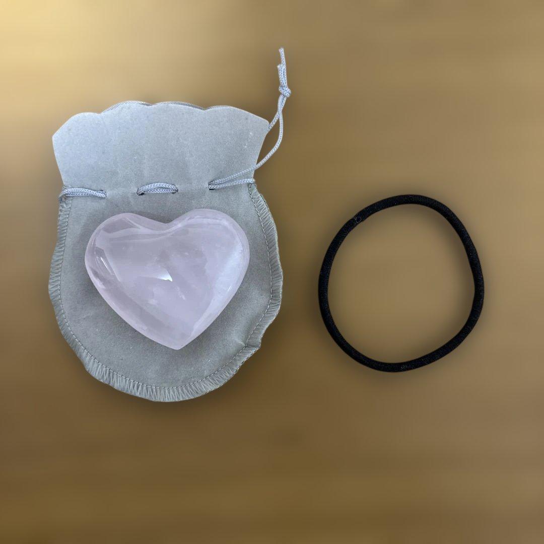 ローズクォーツ ハート型クリスタル