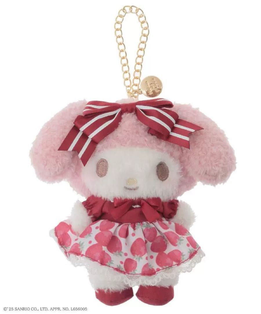 マイメロディ MyMelody メゾンドフルール いちご新聞 マスコットチャーム
