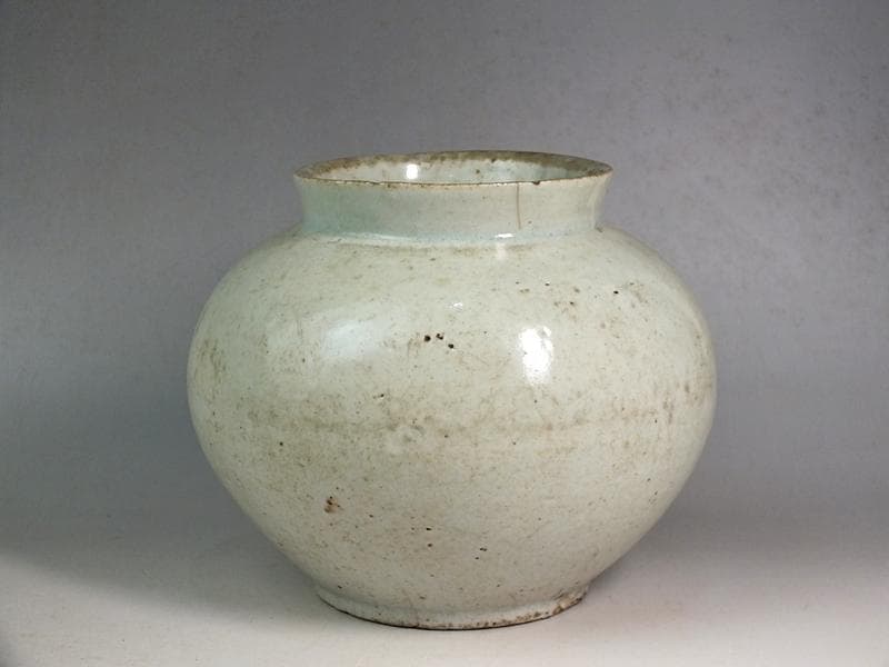 ☆*古陶磁* 李朝白磁壺 コレクターより ☆A13