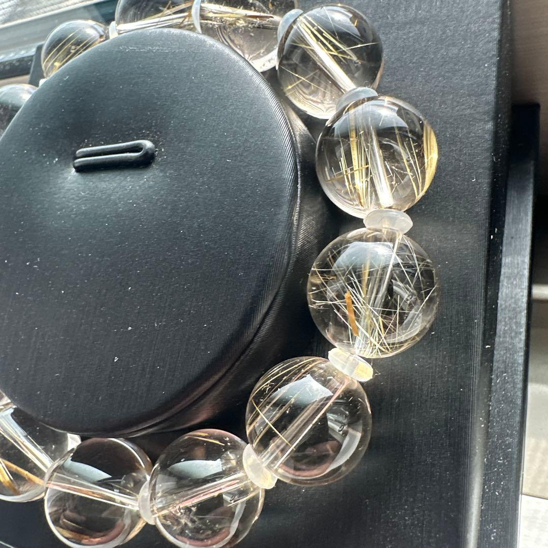 タイチンルチル　針は少なめですが透明感凄い！　天然石　パワーストーン