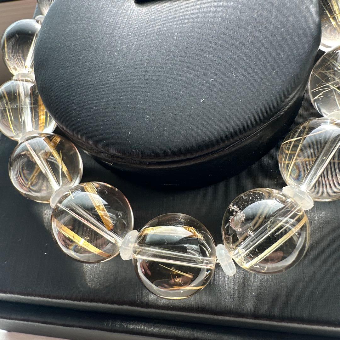 タイチンルチル　針は少なめですが透明感凄い！　天然石　パワーストーン