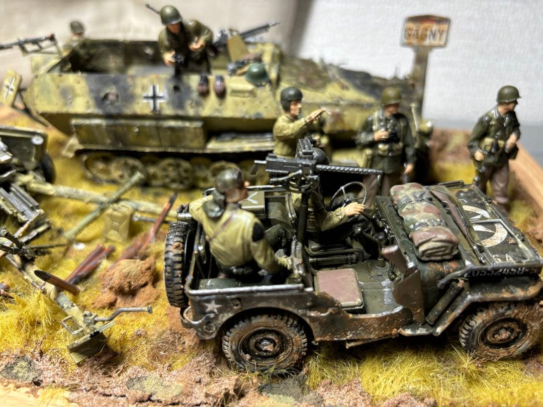 戦車 ジオラマ アメリカ軍 ドイツ軍 - メルカリ