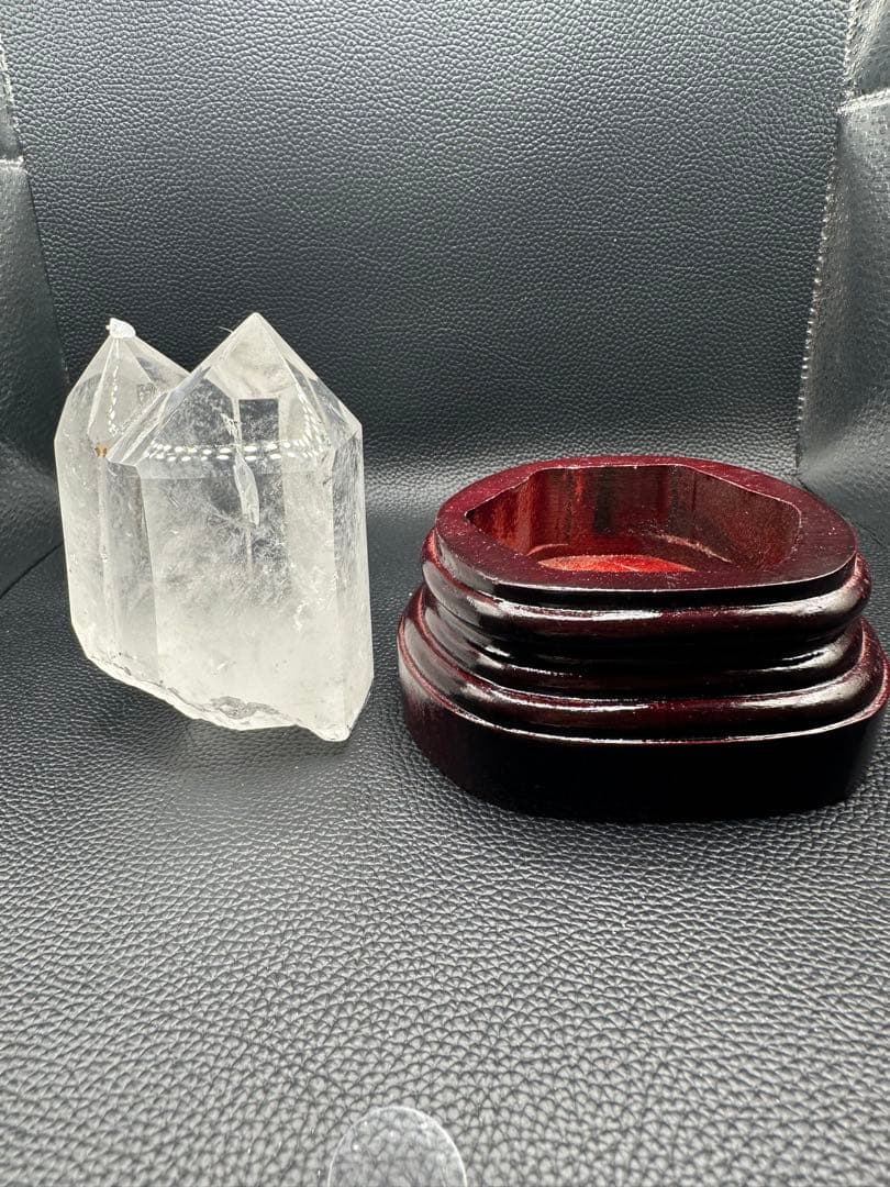 水晶 双子 ポイント 超美品！ 627