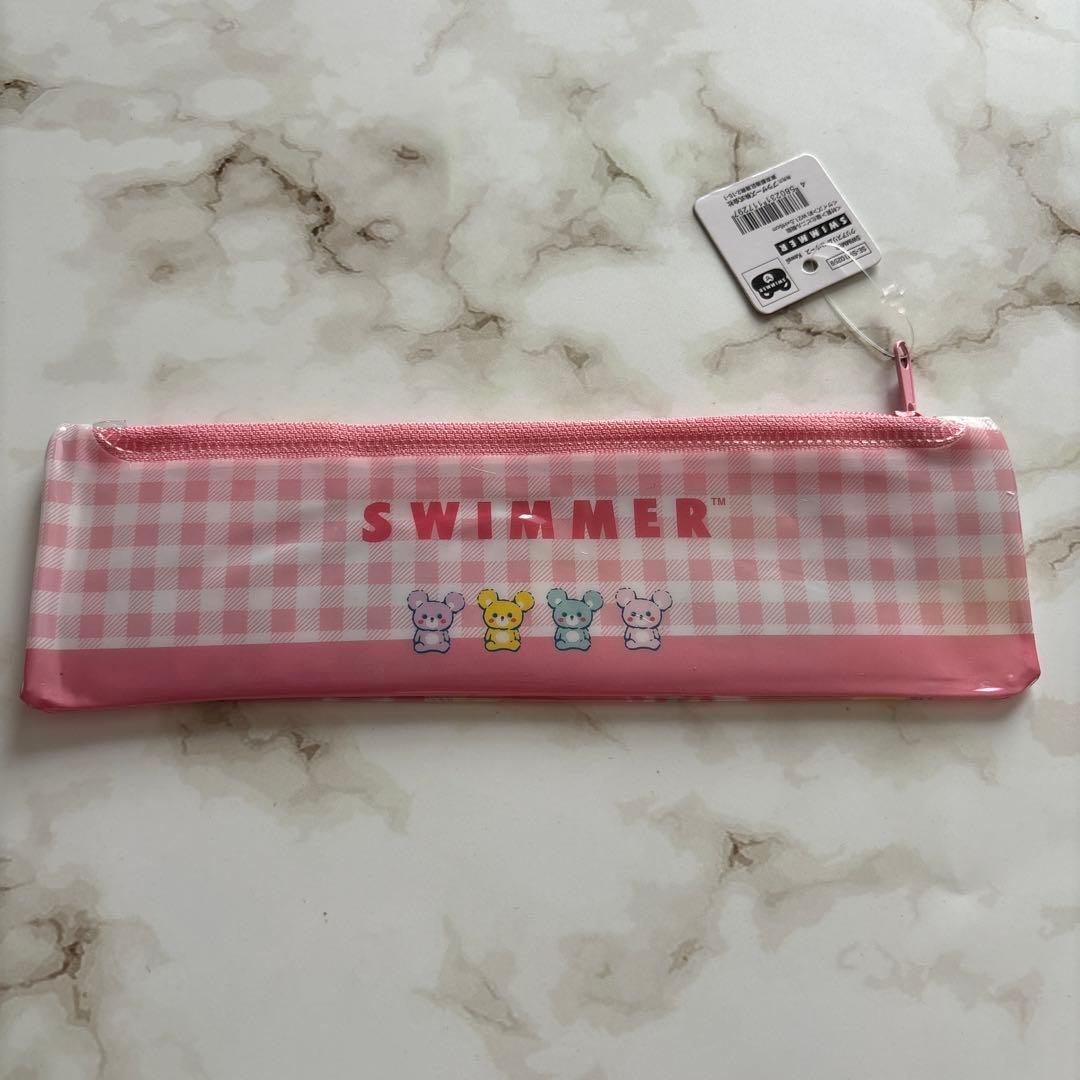 スイマー SWIMMER クリアスリムペンケース クリアフラットポーチ