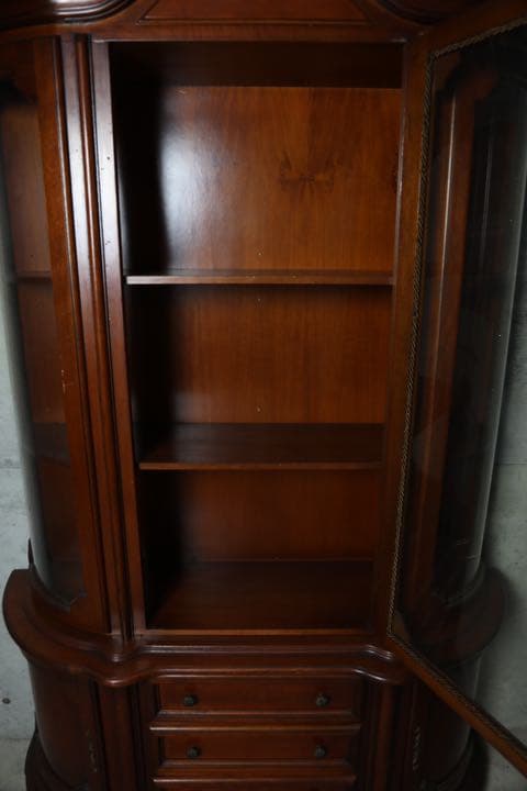 イタリア最高級家具 キャビネット ガラスケース ショーケース 飾棚 ヴィンテージ