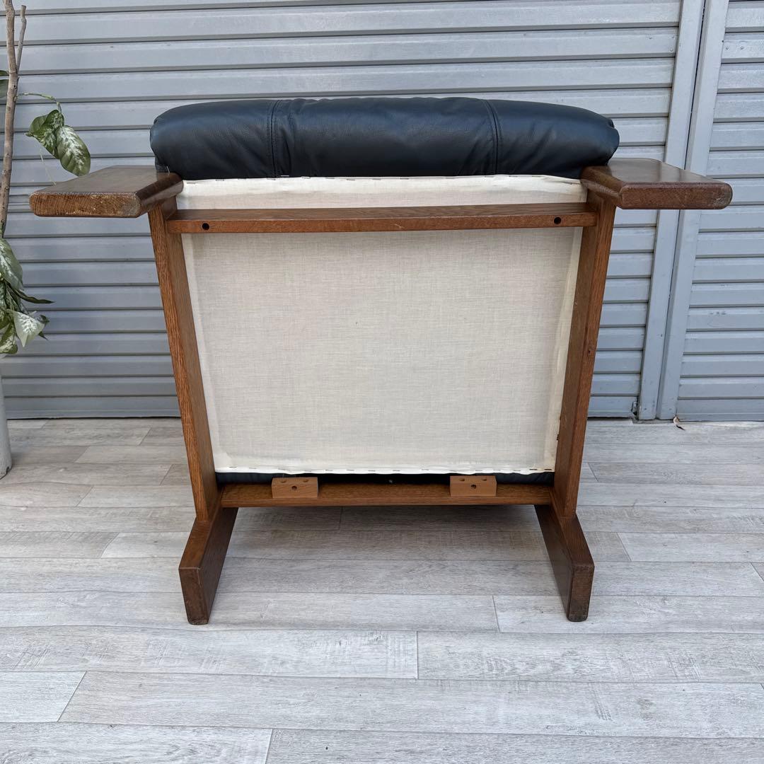 最終値下げ飛騨産業　ヴィンテージ 本革　1人掛けソファ　シングルソファ　キツツキ