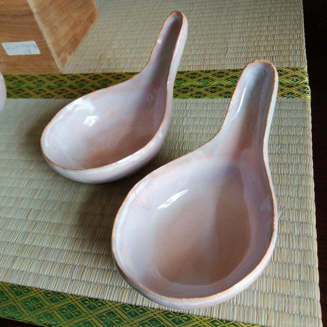 萩焼　坂田泥華　萩蓮華向付　5客　17cm
