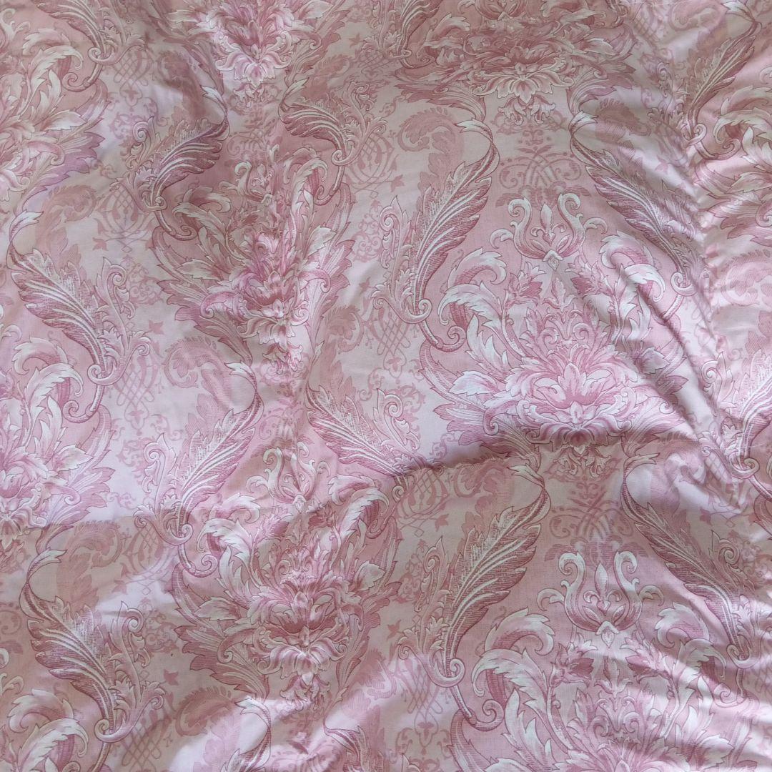 なお羽毛掛け布団京都西川 ピンク ダウン85%中羽毛1.1㌔(美品)