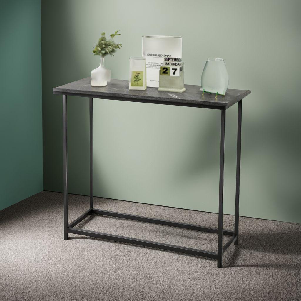 ☆インテリアほどの高級感　コンパクトの玄関テーブル　大理石