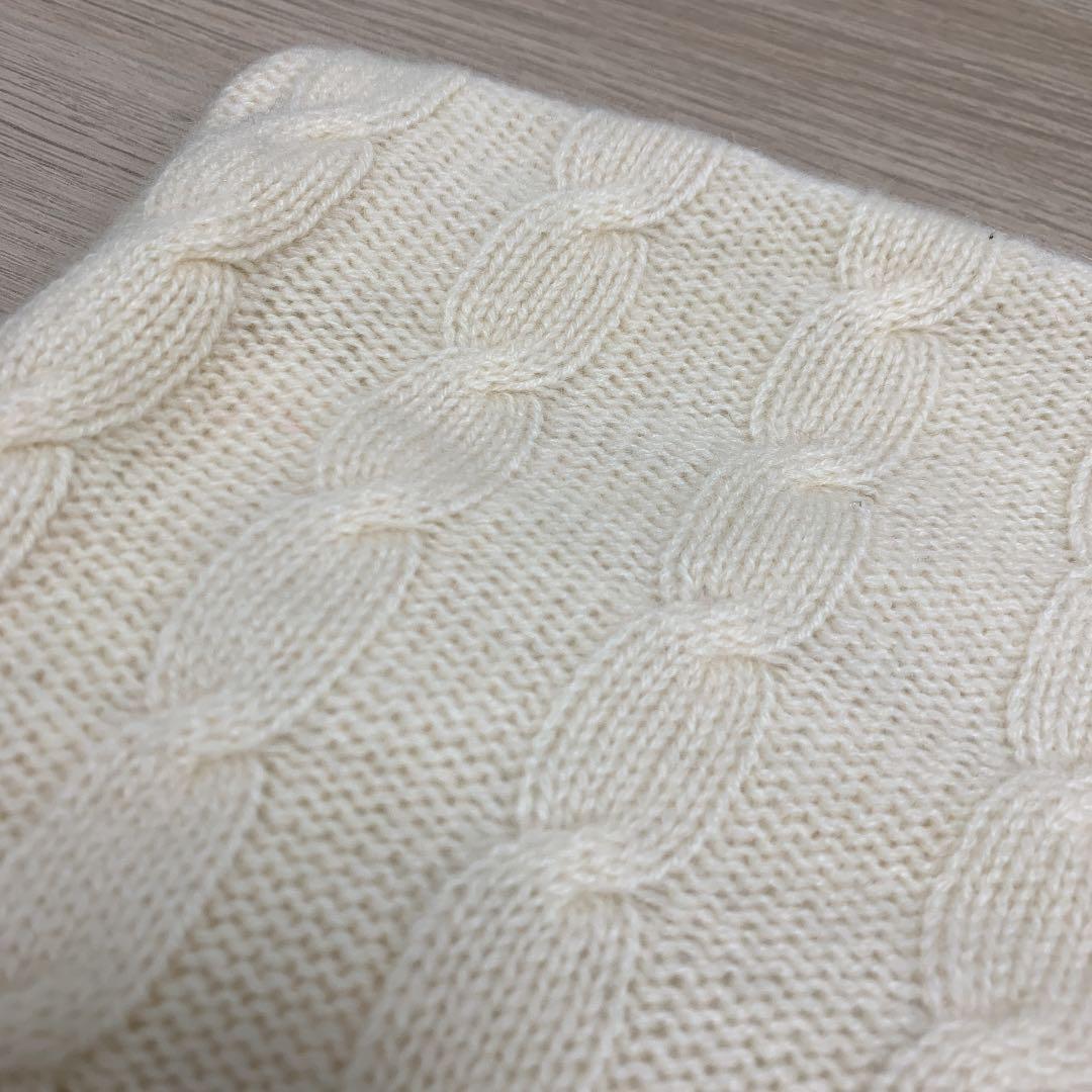 モデルルーム展示品 Oyuna カシミア クッションカバー オフホワイト