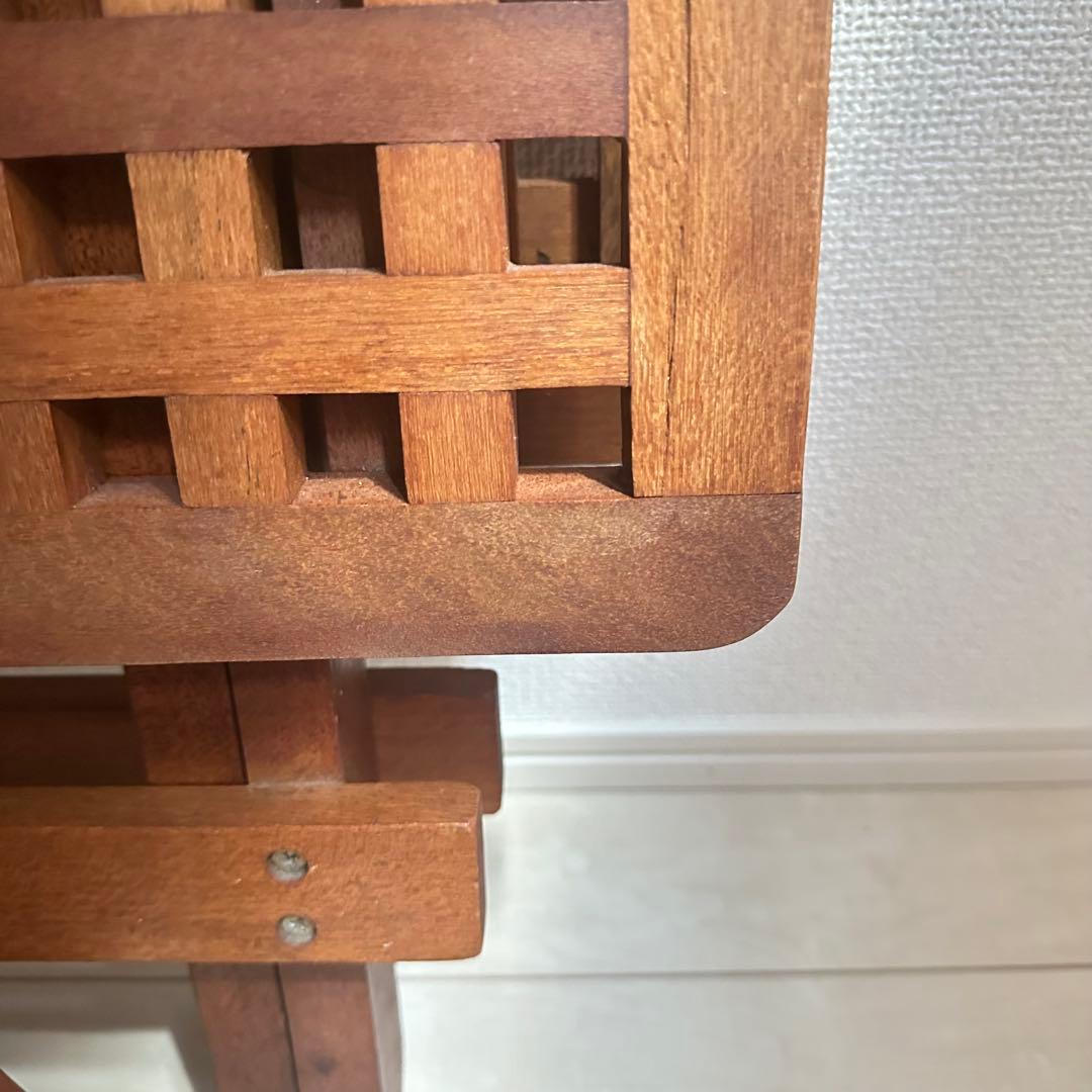 Used☆ビンテージテーブルセット☆ウッドオシャレテーブル3点セット