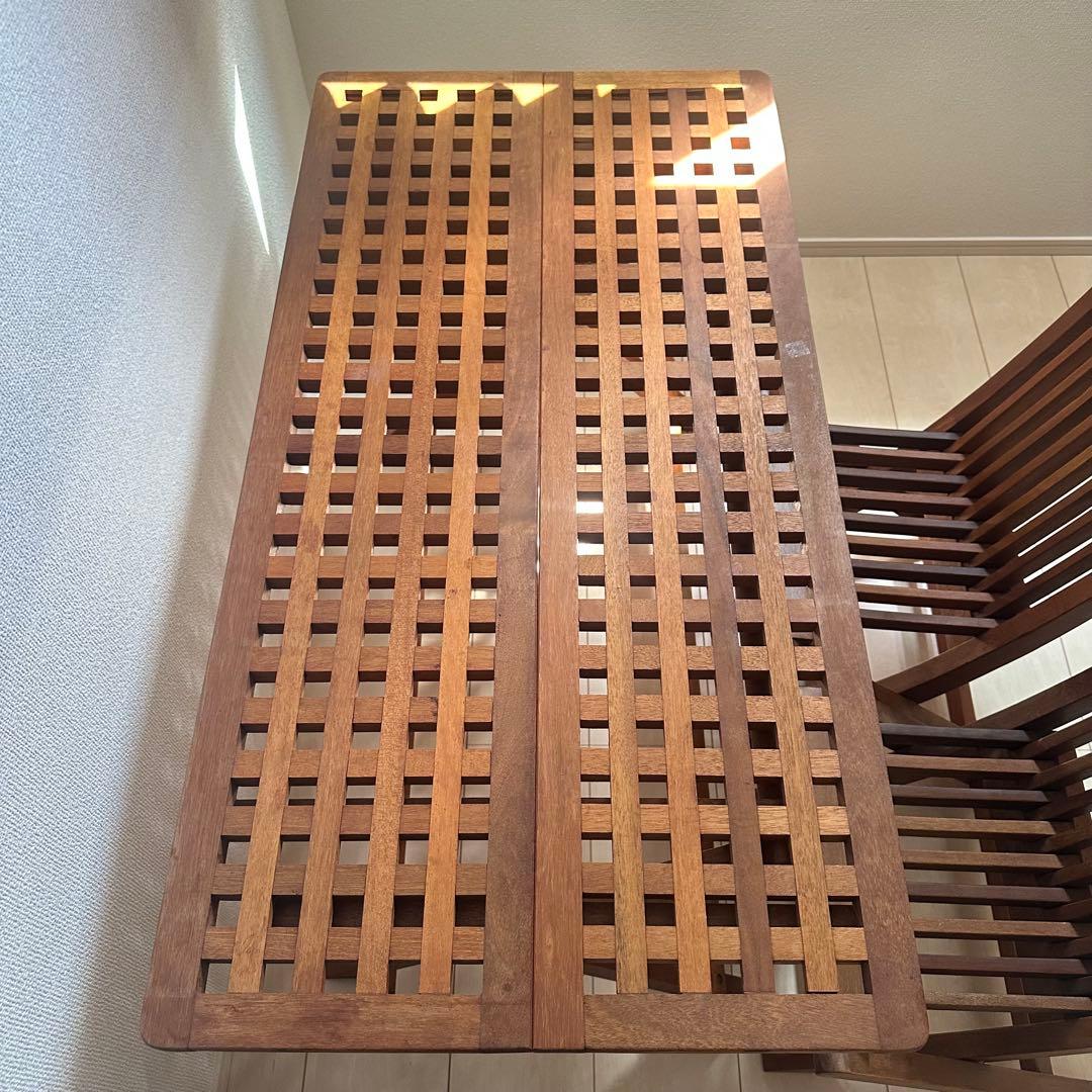 Used☆ビンテージテーブルセット☆ウッドオシャレテーブル3点セット