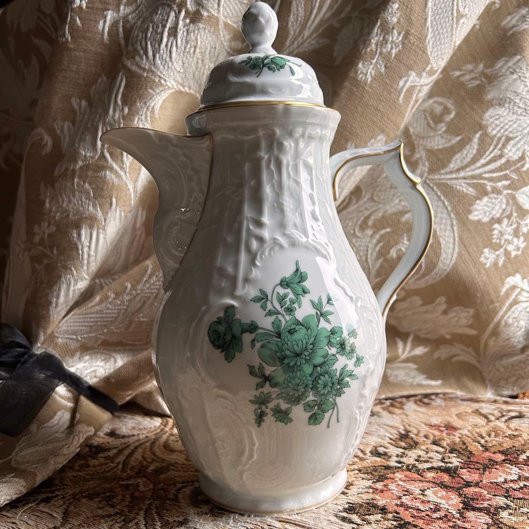 ドイツ製 Rosenthal サンスーシ宮殿の庭園 ― マイセンフラワーグリーン