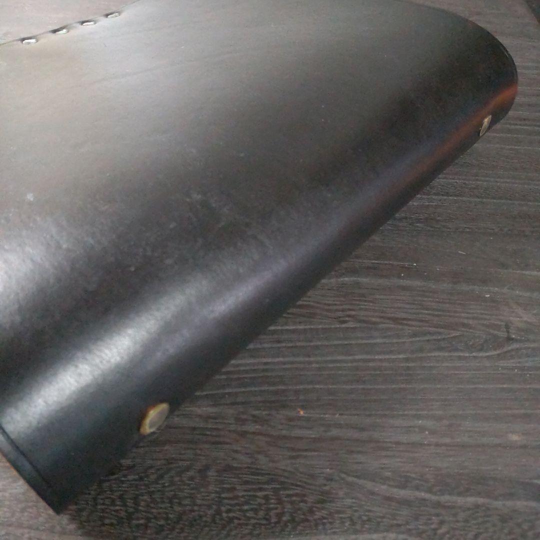 一枚革英国産ブライドルレザー手帳　A5サイズブラック　旧タイプ