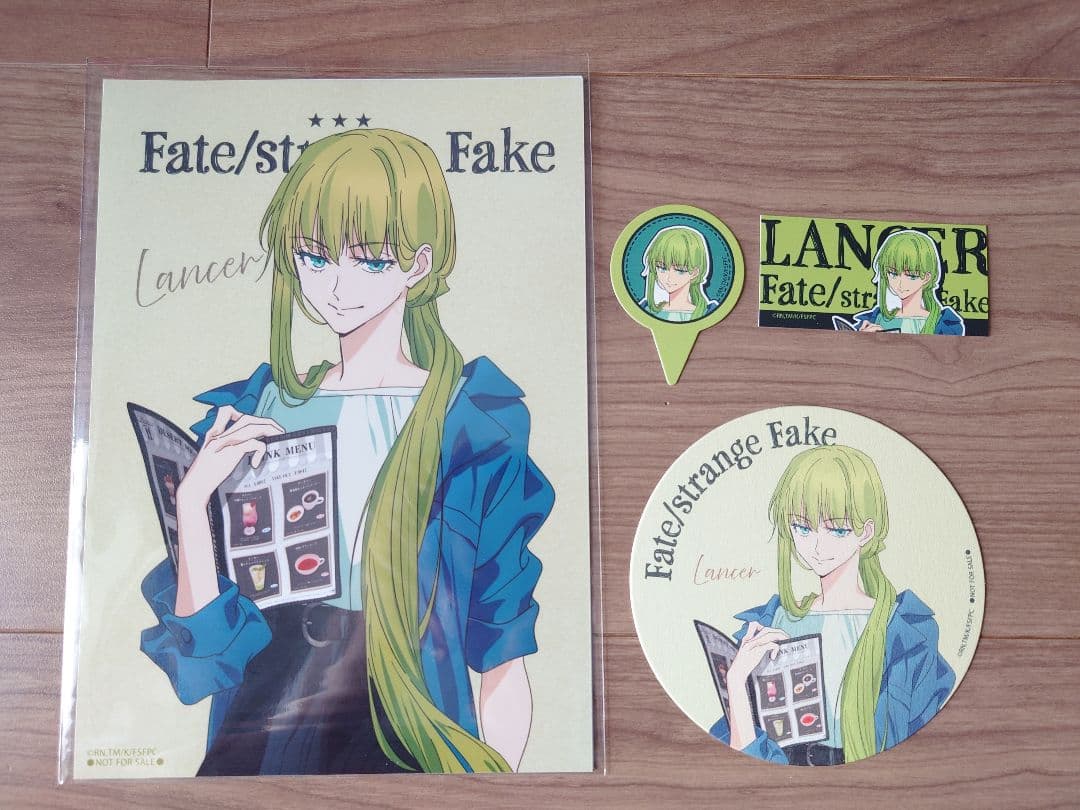 Fate strange Fake カフェ ブロマイド コースター ランサー - メルカリ