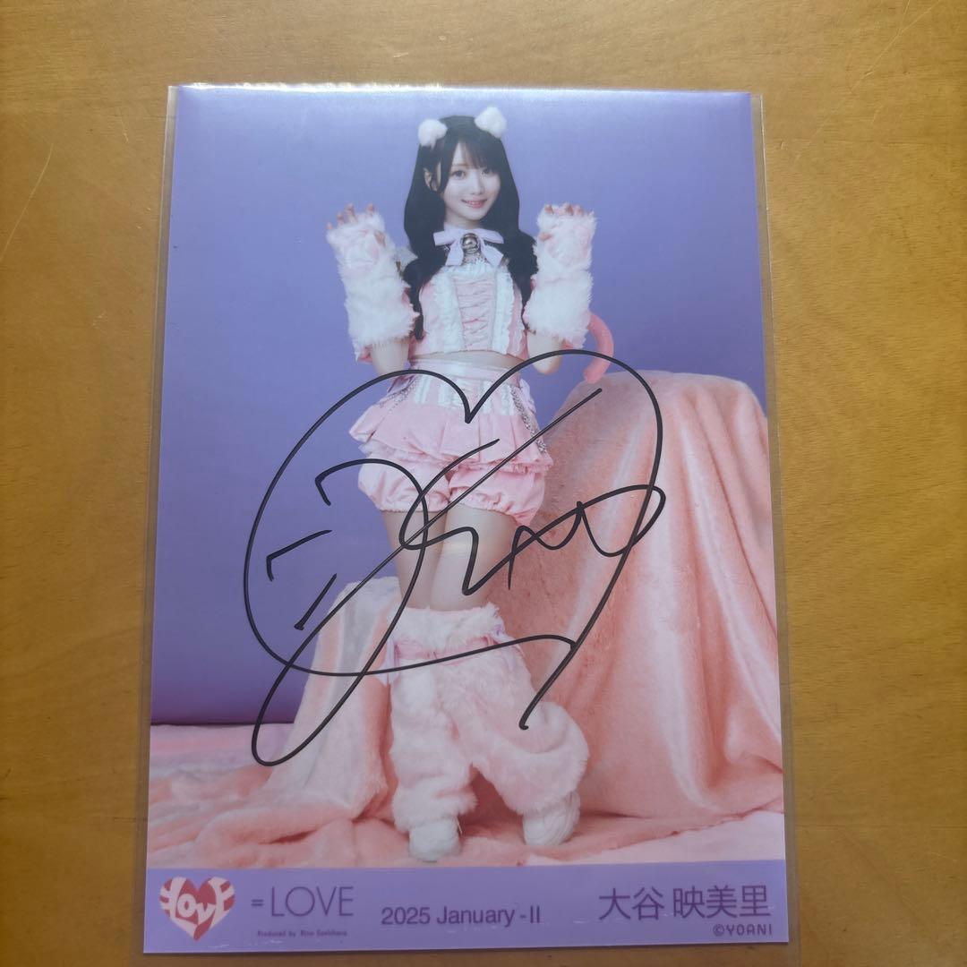 大谷映美里 猫衣装 ヒキ 直筆 - メルカリ