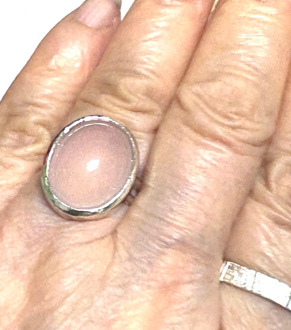 ローズクオーツ　シルバーリング