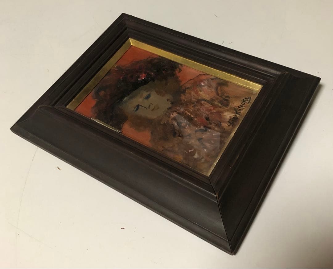 ⬛️ 稀少！　貴重！　レア！⬛️ 片岡真太郎　「少女」！⬛️ 個展 当時もの！⬛️