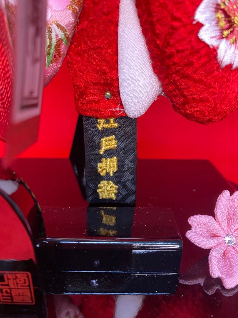 羽子板　六角ガラスケース８号・サイズ間口約３０×奥行約２１×高さ約４０㎝