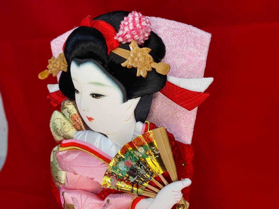 羽子板　六角ガラスケース８号・サイズ間口約３０×奥行約２１×高さ約４０㎝