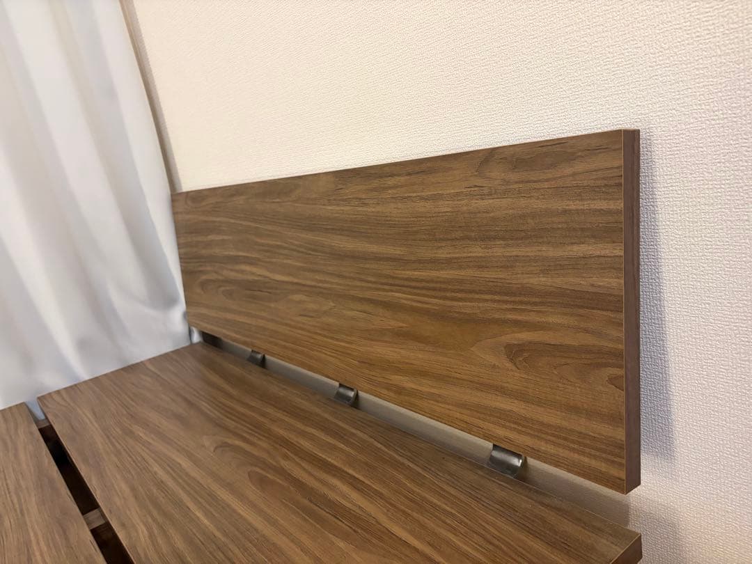 【美品】モダンデザイン ローベッド「E-go（イーゴ）」　セミダブル