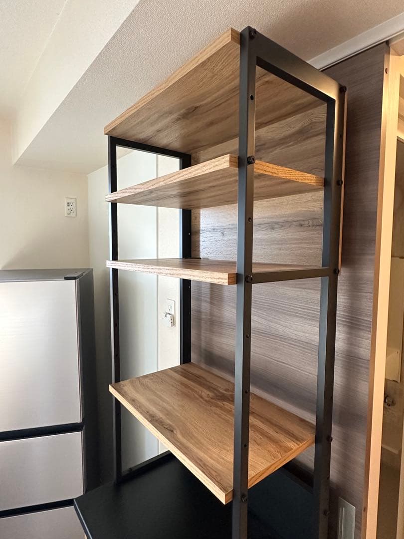 美品【ニトリ】レンジボード(IM301 60OP LBR)