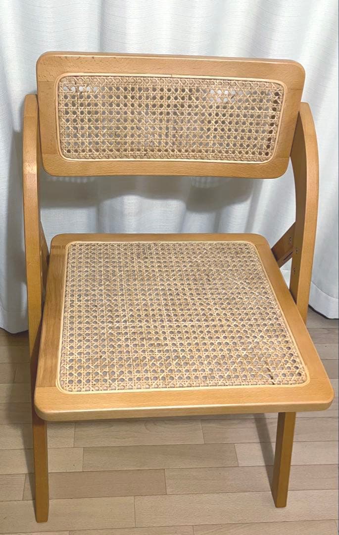 poproom 天然木　ラタンチェア 最終値下げです。