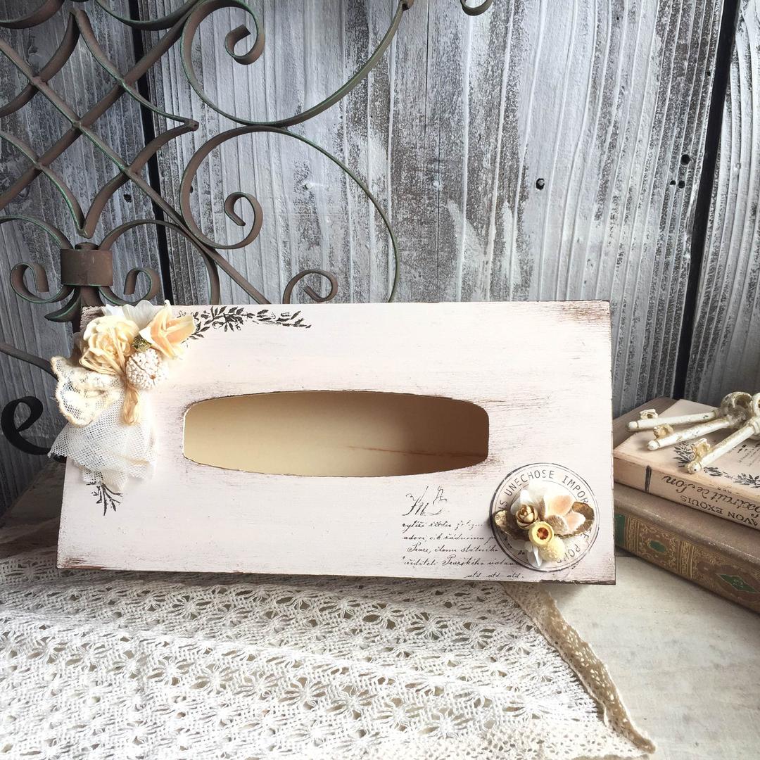 out     木製  ❁  ナチュラル ティッシュケース