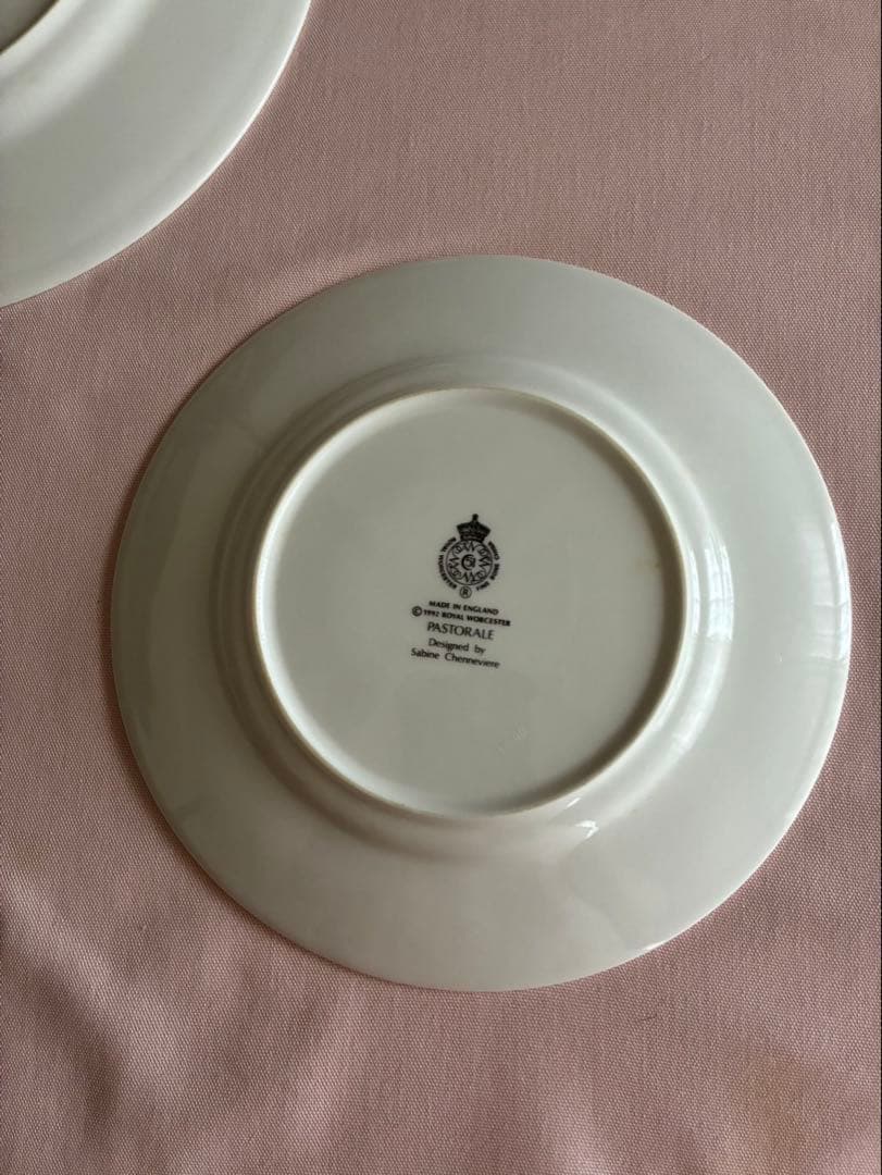 花柄の皿セット 大皿27cm 小皿20cm