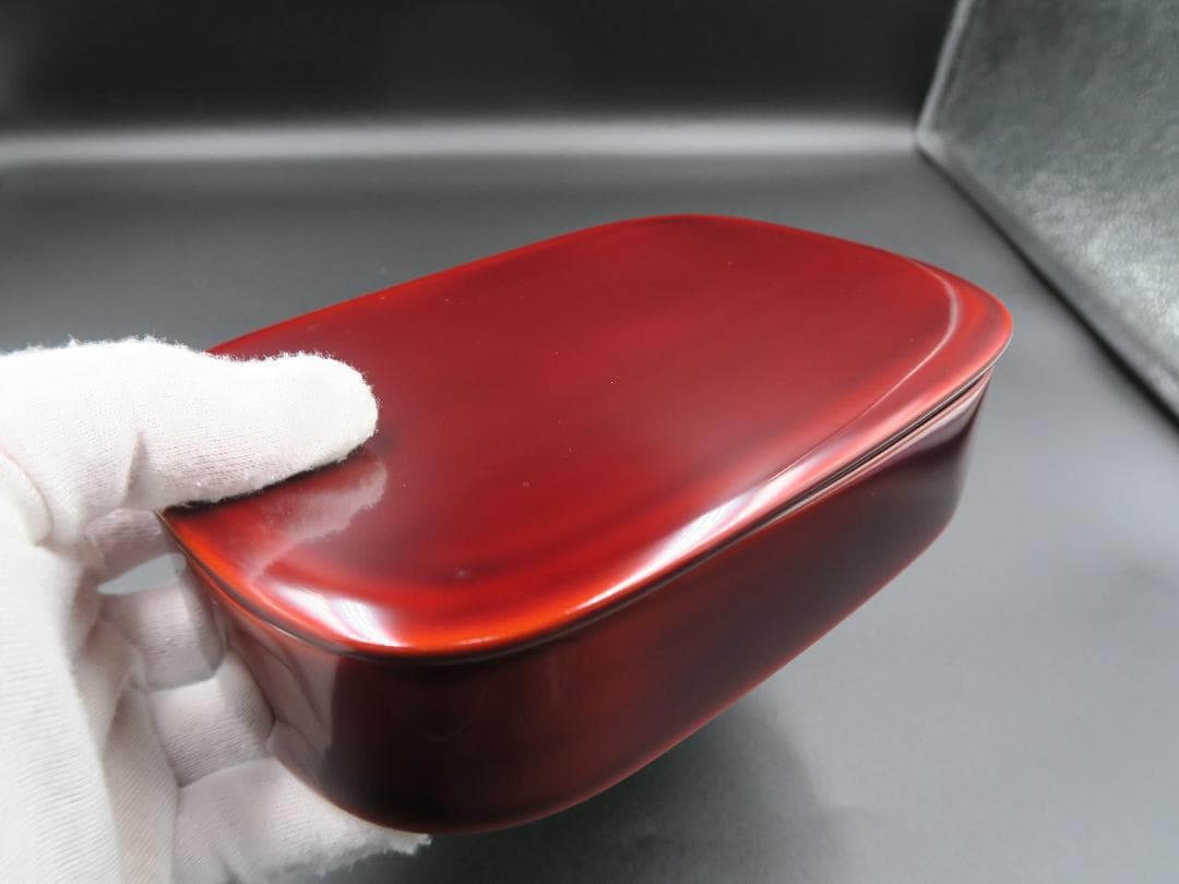 輪島塗】曲げわっぱ弁当箱 塩徳屋漆器店 溜塗内朱塗 一客 天然木 共箱