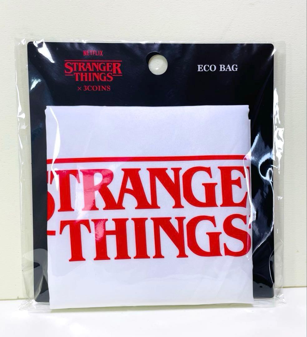 ストレンジャー・シングス× 3COINS エコバッグ ホワイト - メルカリ