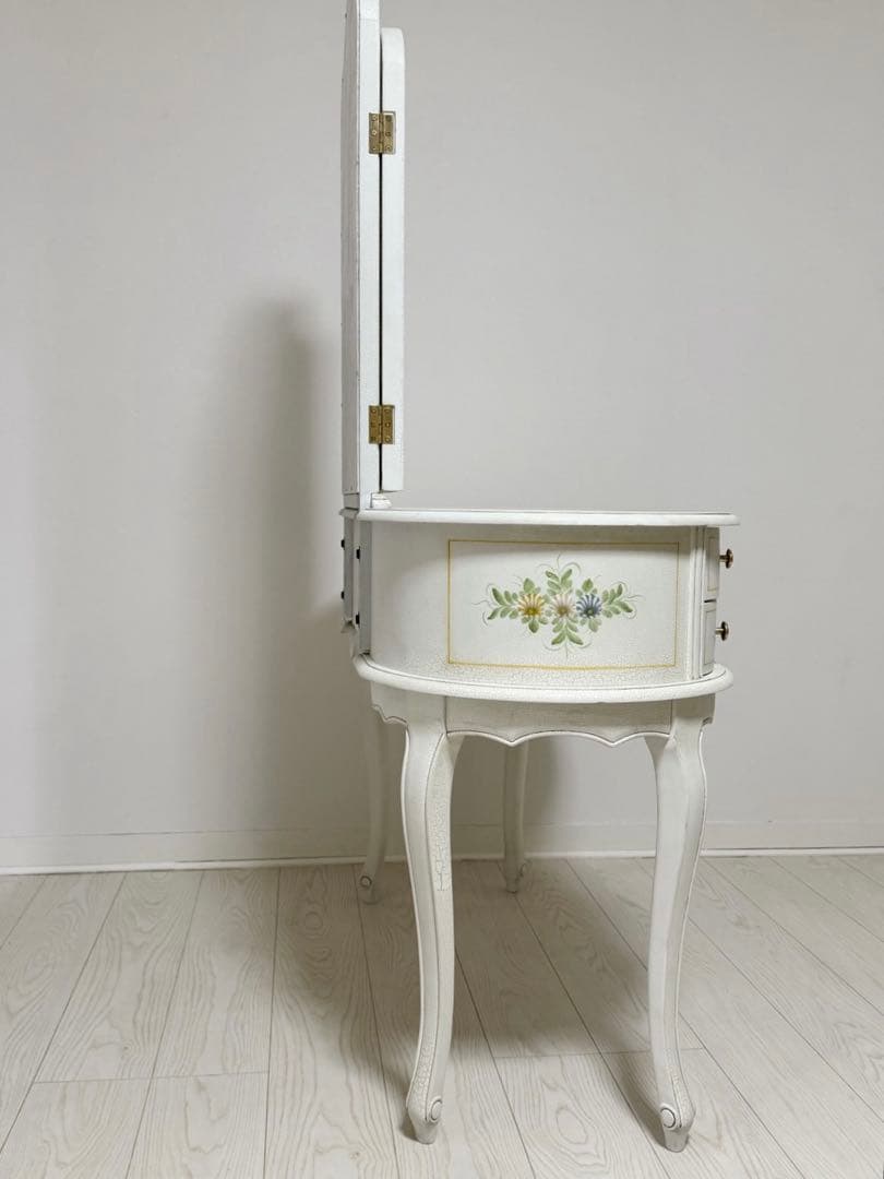 ロココ調 アンティークフレンチ ハンドペイントドレッサー 化粧台