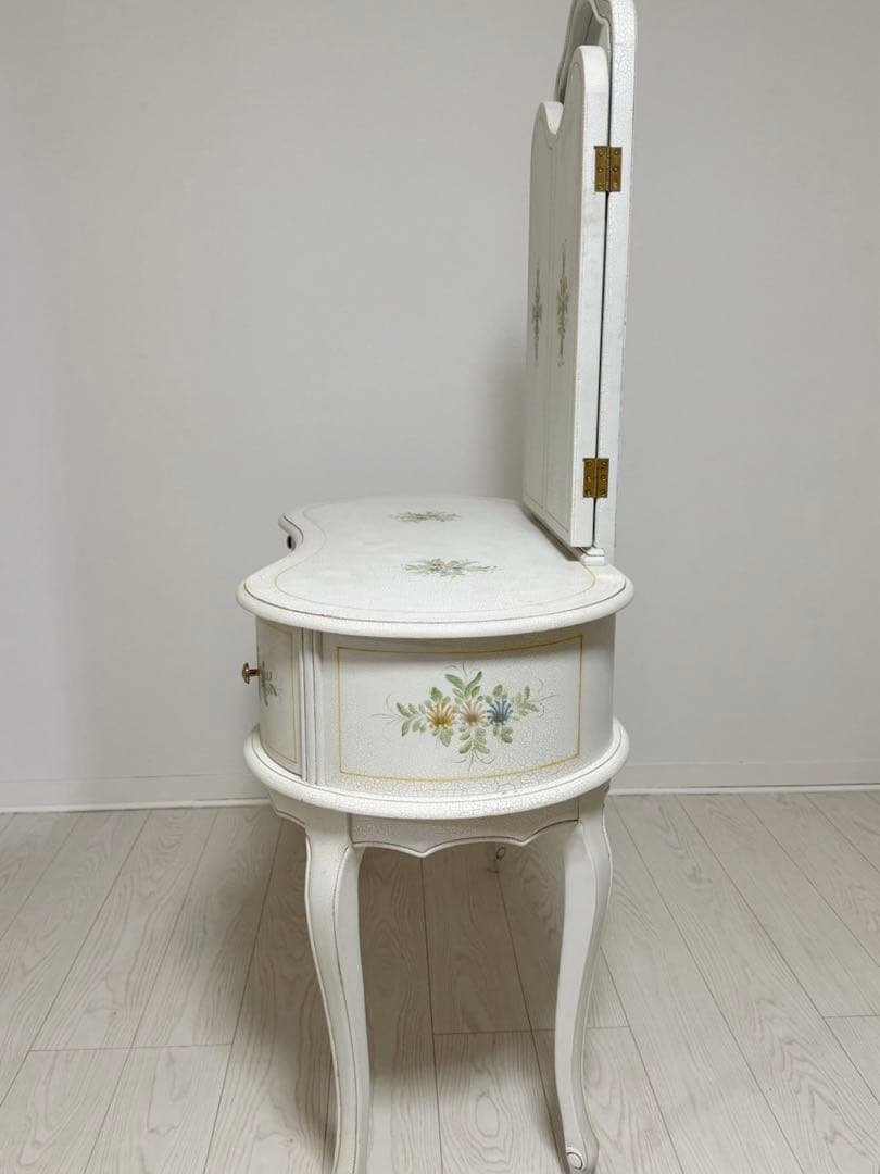 ロココ調 アンティークフレンチ ハンドペイントドレッサー 化粧台