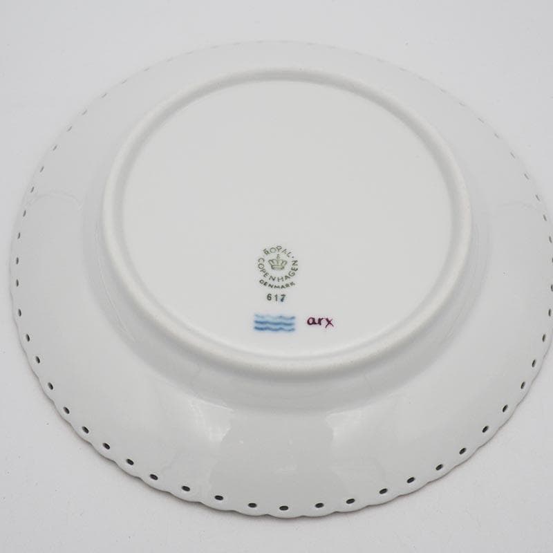 ロイヤルコペンハーゲン バーガンディ フルレース プレート 17.5cm #3