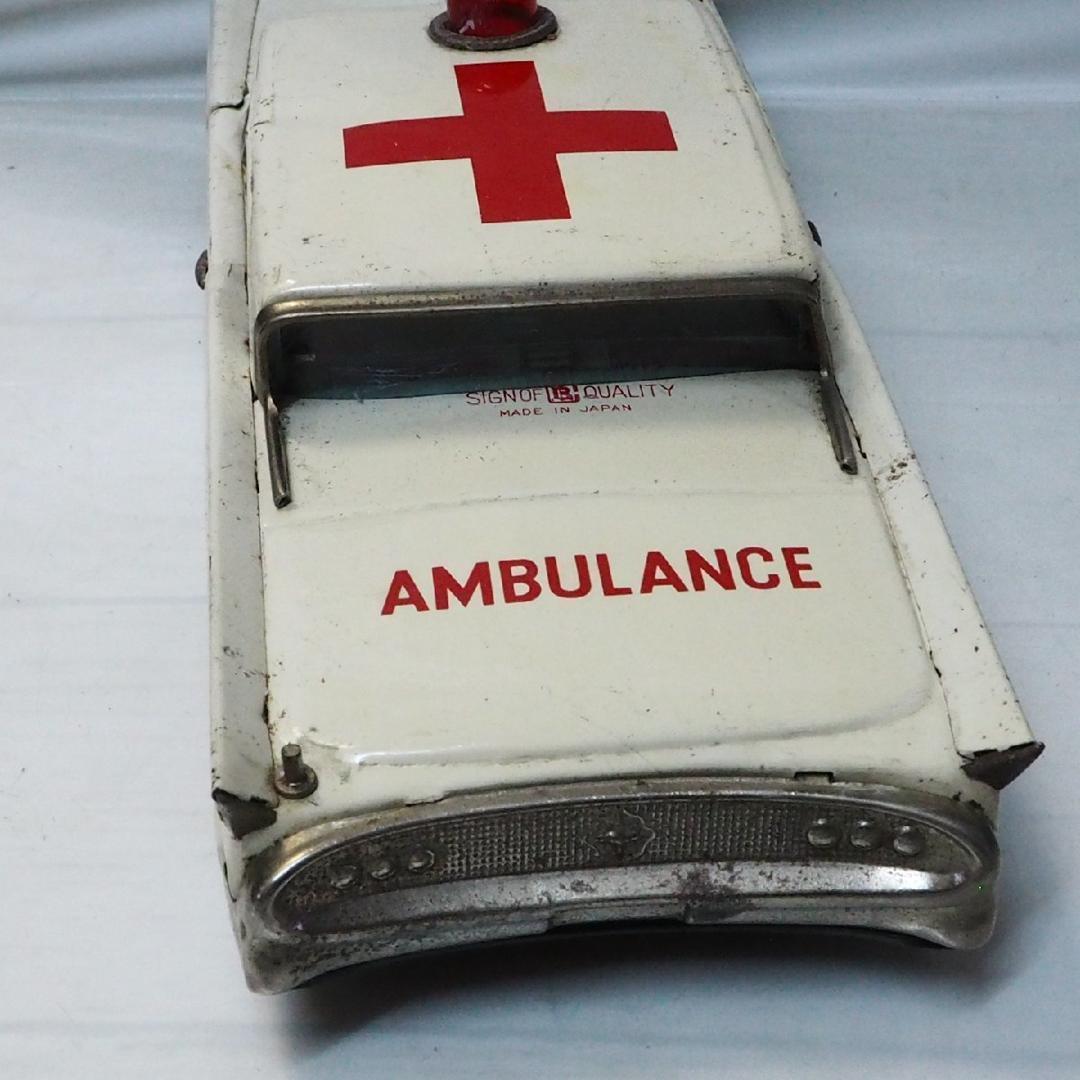 萬代屋 リンカーン コンチネンタル赤十字 救急車 tinブリキtoy car箱無