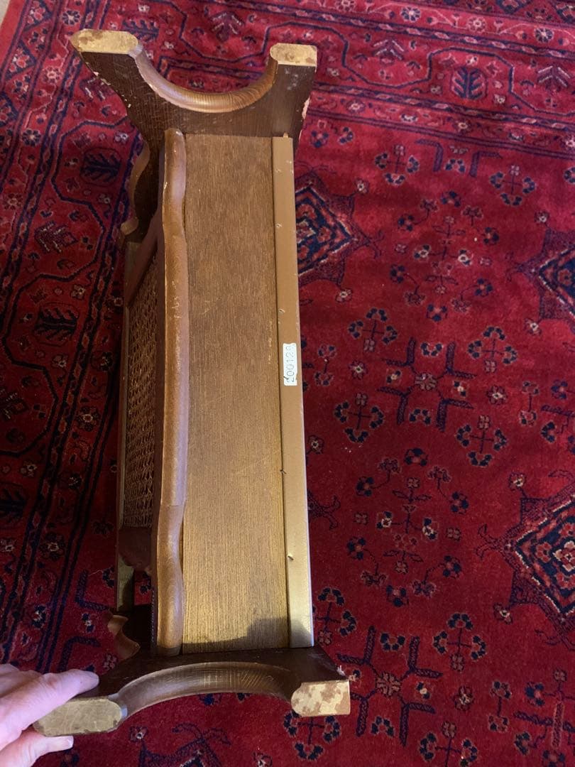 karimoku カリモク コロニアル マガジンラック スリッパラック レトロ