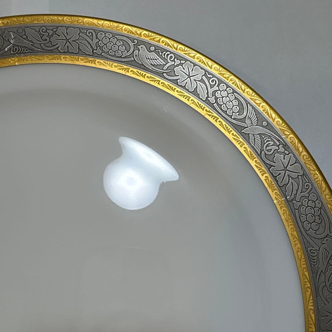 大倉陶園 白金金蝕唐草葡萄 ミートプレート 26cm - メルカリ