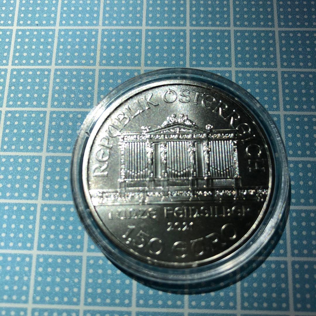 2021 1オンスオーストリア ウィーン銀貨37mmクリアケース付き 新品未使用