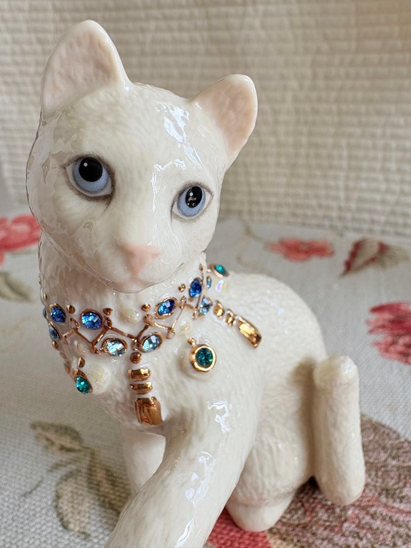 LENOX レノックス　猫 フィギュリン Sweet Caress 箱・証明書付