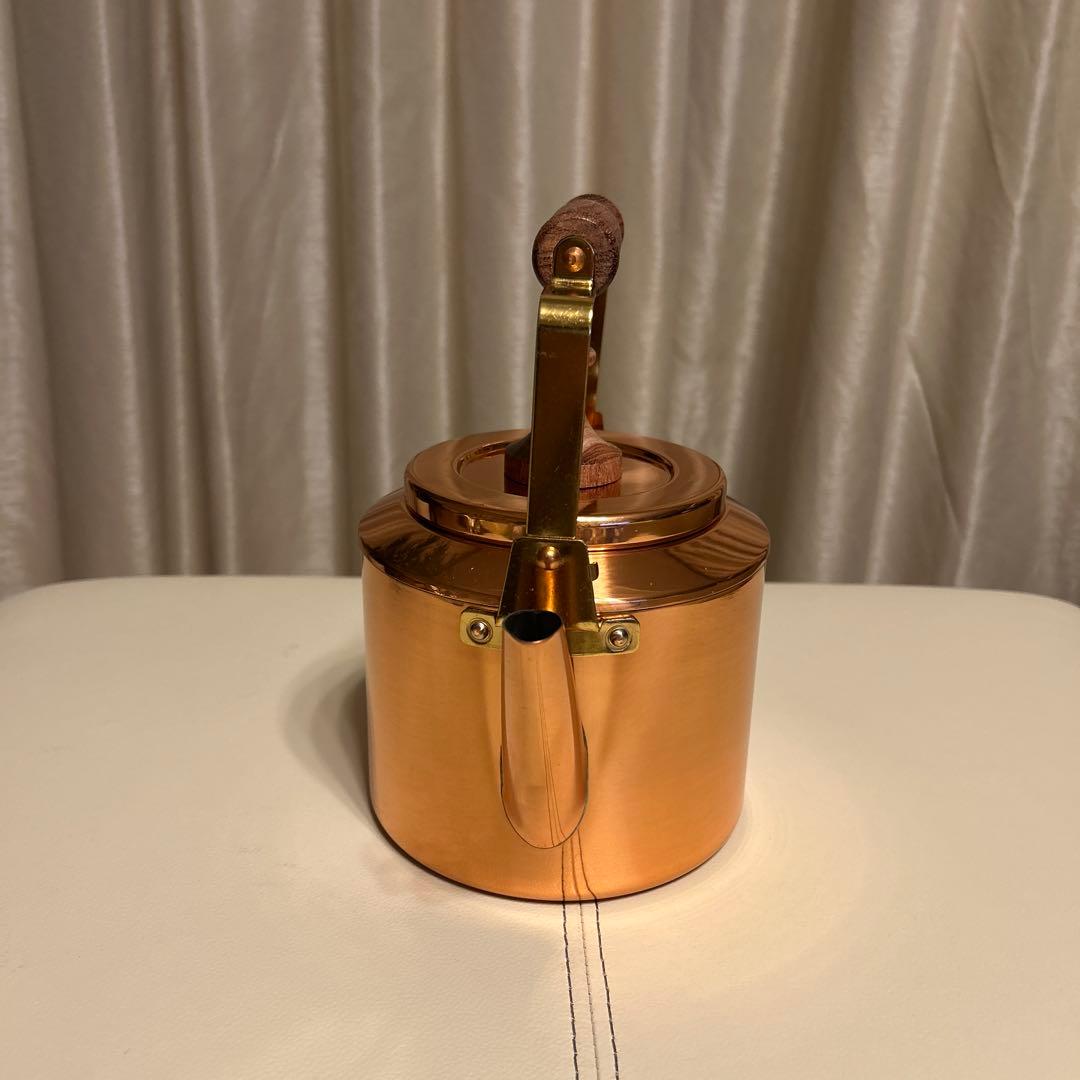 MORICO カナディアンケトル 銅製やかん 木製ハンドル 森井金属 新品未使用